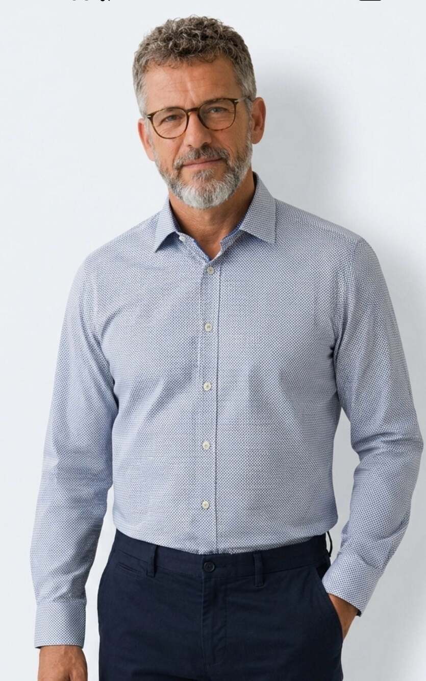 Ted Baker Endurance Long Sleeve Geometric Print Dress Shirt